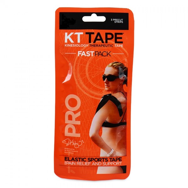 KT Tape Pro Precut 3 Strip Black